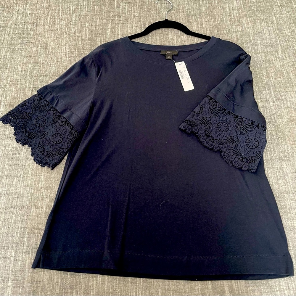 NWT Navy JCrew Top